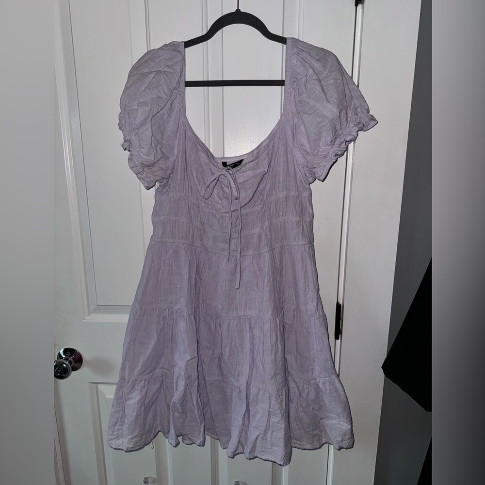 purple mini dress